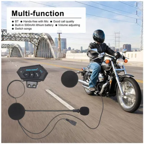Auriculares Bluetooth 5.0 Cool Helmet Con Micrófono para Casco de Moto